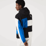 Lacoste מעיל אפקט טלאים DZ4D0D1248 שחור כחול לבן se1 גברים - Image 3