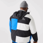 Lacoste מעיל אפקט טלאים DZ4D0D1248 שחור כחול לבן se1 גברים - Image 9