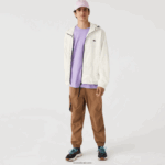 Lacoste מעיל אפקט טלאים DZ4D0D1249 לבן b5l גברים - Image 2