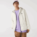 Lacoste מעיל אפקט טלאים DZ4D0D1249 לבן b5l גברים - Image 7