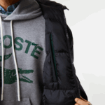 Lacoste מעיל ארוך עם כיתוב ממותג DZ4D0D1294 שחור 031 גברים - Image 4