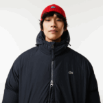 Lacoste מעיל ארוך עם כיתוב ממותג DZ4D0D1294 שחור 031 גברים - Image 6