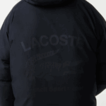 Lacoste מעיל ארוך עם כיתוב ממותג DZ4D0D1294 שחור 031 גברים - Image 9