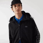 Lacoste מעיל אריג ממותג DZ4D0D1292 שחור 031 גברים