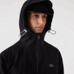 Lacoste מעיל אריג ממותג DZ4D0D1292 שחור 031 גברים - Image 6