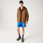 Lacoste מעיל אריג ממותג DZ4D0D1293 חום z0w גברים - Image 2