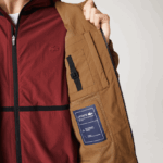 Lacoste מעיל אריג ממותג DZ4D0D1293 חום z0w גברים - Image 4