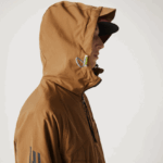 Lacoste מעיל אריג ממותג DZ4D0D1293 חום z0w גברים - Image 9