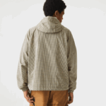 Lacoste מעיל אריג עם קפוצ'ון DZ4D0D1232 בז' נייבי לבן חאקי ירוק 87e גברים - Image 3