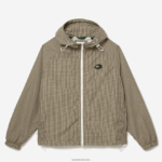 Lacoste מעיל אריג עם קפוצ'ון DZ4D0D1232 בז' נייבי לבן חאקי ירוק 87e גברים - Image 5