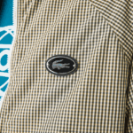 Lacoste מעיל אריג עם קפוצ'ון DZ4D0D1232 בז' נייבי לבן חאקי ירוק 87e גברים - Image 6