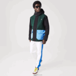 Lacoste מעיל אריג קולורבלוק דוחה מים DZ4D0D1247 שחור כחול ירוק ndn גברים - Image 2