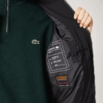 Lacoste מעיל בומבר מרופד מבודד DZ4D0D1242 שחור 031 גברים - Image 4