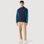 Lacoste מעיל גולף הניתן לאריזה ספורטיבית DZ4D0D1277 כחול כהה ירוק 6h2 גברים - Image 2