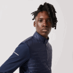Lacoste מעיל גולף קל משקל עמיד במים ספורטיבי DZ4D0D1302 כחול כהה 5fs גברים - Image 2