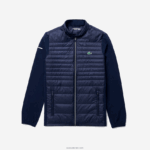Lacoste מעיל גולף קל משקל עמיד במים ספורטיבי DZ4D0D1302 כחול כהה 5fs גברים - Image 5