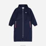 Lacoste מעיל גשם מתקפל במהדורת ספורט צרפתית DZ4D0D1296 חוק כהה כחול לבן אדום גברים - Image 3