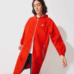 Lacoste מעיל גשם מתקפל במהדורת ספורט צרפתית DZ4D0D1295 אדום לבן כחול כהה yy2 גברים - Image 3