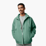 Lacoste מעיל דוחה מים ברדס נשלף DZ4D0D390 ירוק חאקי kx5 גברים