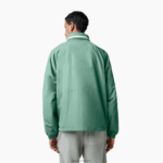 Lacoste מעיל דוחה מים ברדס נשלף DZ4D0D390 ירוק חאקי kx5 גברים - Image 3