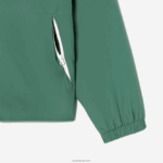 Lacoste מעיל דוחה מים ברדס נשלף DZ4D0D390 ירוק חאקי kx5 גברים - Image 6