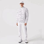 Lacoste מעיל טניס ספורטיבי דוחה מים DZ4D0D1237 לבן כחול כהה 0l3 גברים - Image 7