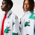 Lacoste מעיל טפטה דוחה מים DZ4D0D1245 לבן sbh גברים