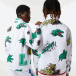 Lacoste מעיל טפטה דוחה מים DZ4D0D1245 לבן sbh גברים - Image 3