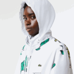 Lacoste מעיל טפטה דוחה מים DZ4D0D1245 לבן sbh גברים - Image 7