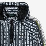 Lacoste מעיל טרנינג עם קפוצ'ון גדול מדי DZ4D0D2437 שחור כחול לבן zi8 נשים - Image 5