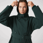 Lacoste מעיל טרנץ' גדול מדי DZ4D0D2436 ירוק r89 נשים - Image 3