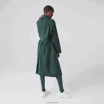 Lacoste מעיל טרנץ' גדול מדי DZ4D0D2436 ירוק r89 נשים - Image 5