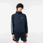 Lacoste מעיל מסלול קצר מפוליאמיד ממוחזר DZ4D0D10 כחול kxe גברים