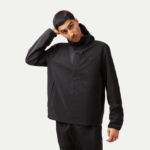 Lacoste מעיל מסלול קצר עמיד למים DZ4D0D388 שחור 031 גברים