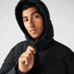 Lacoste מעיל מרופד דוחה מים DZ4D0D1210 שחור 031 גברים - Image 2