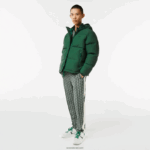 Lacoste מעיל מרופד דוחה מים DZ4D0D1211 ירוק 132 גברים - Image 2