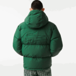 Lacoste מעיל מרופד דוחה מים DZ4D0D1211 ירוק 132 גברים - Image 5