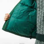 Lacoste מעיל מרופד דוחה מים DZ4D0D1211 ירוק 132 גברים - Image 6