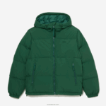 Lacoste מעיל מרופד דוחה מים DZ4D0D1211 ירוק 132 גברים - Image 7
