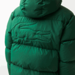 Lacoste מעיל מרופד דוחה מים DZ4D0D1211 ירוק 132 גברים - Image 9