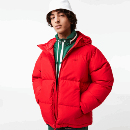 Lacoste מעיל מרופד דוחה מים DZ4D0D1212 אדום 240 גברים