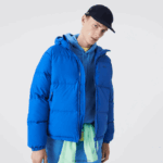 Lacoste מעיל מרופד דוחה מים DZ4D0D1213 כחול k1q גברים