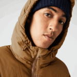 Lacoste מעיל מרופד דוחה מים DZ4D0D1231 חום z0w גברים - Image 2