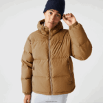 Lacoste מעיל מרופד דוחה מים DZ4D0D1231 חום z0w גברים - Image 10
