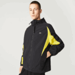 Lacoste מעיל ניילון בלוק מורשת DZ4D0D1238 שחור צהוב tj6 גברים