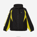 Lacoste מעיל ניילון בלוק מורשת DZ4D0D1238 שחור צהוב tj6 גברים - Image 5