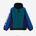 Lacoste מעיל ניילון בלוק מורשת DZ4D0D1239 ירוק כחול סגול שחור tr4 גברים - Image 4
