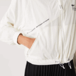 Lacoste מעיל ניילון מרופד רשת DZ4D0D2626 לבן 70V נשים - Image 7