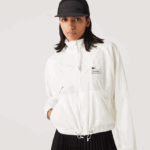 Lacoste מעיל ניילון מרופד רשת DZ4D0D2626 לבן 70V נשים - Image 9