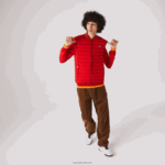 Lacoste מעיל נפוח קל משקל מתקפל עמיד במים DZ4D0D1288 אדום 240 גברים - Image 2